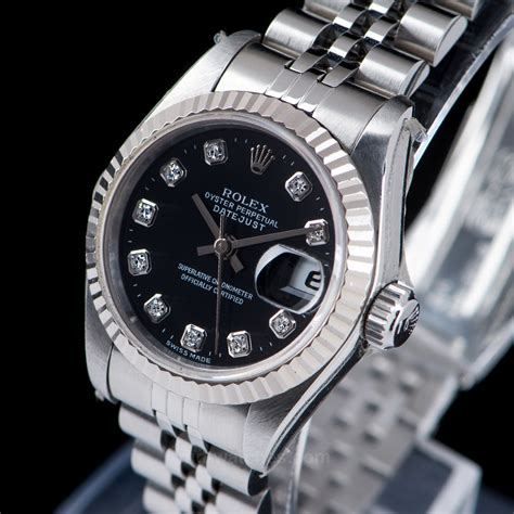 rolex datejust perpetual diamond leather|pre owned Rolex Datejust.